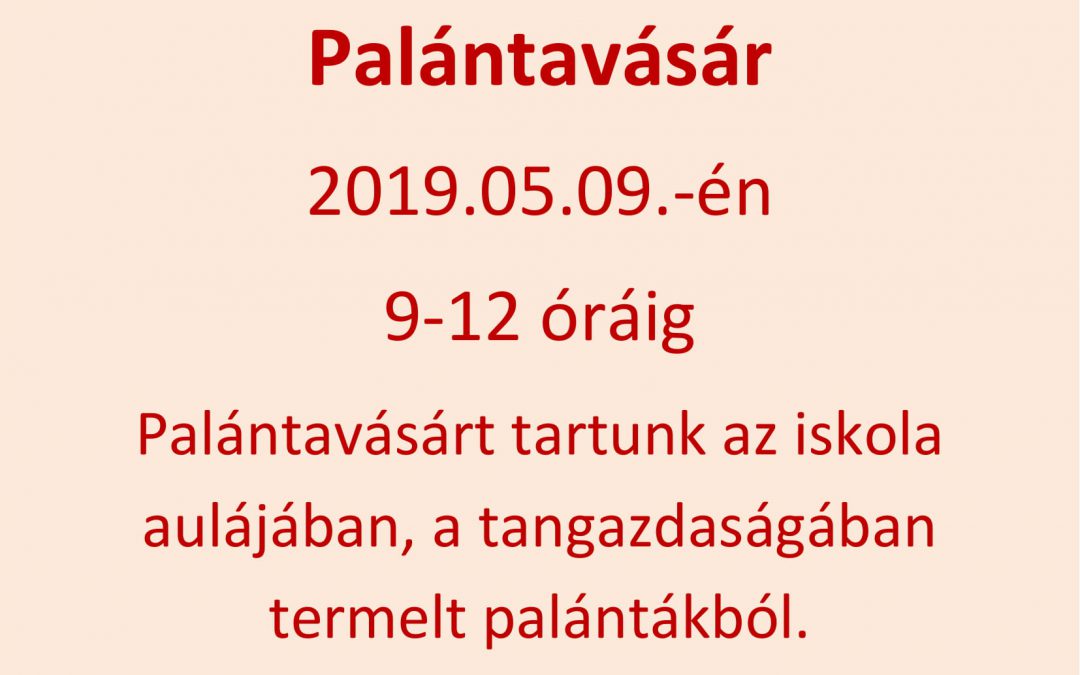 Palántavásár