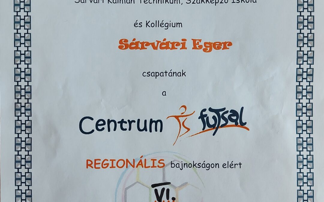 CENTRUM FUTSAL REGIONÁLIS BAJNOKSÁG